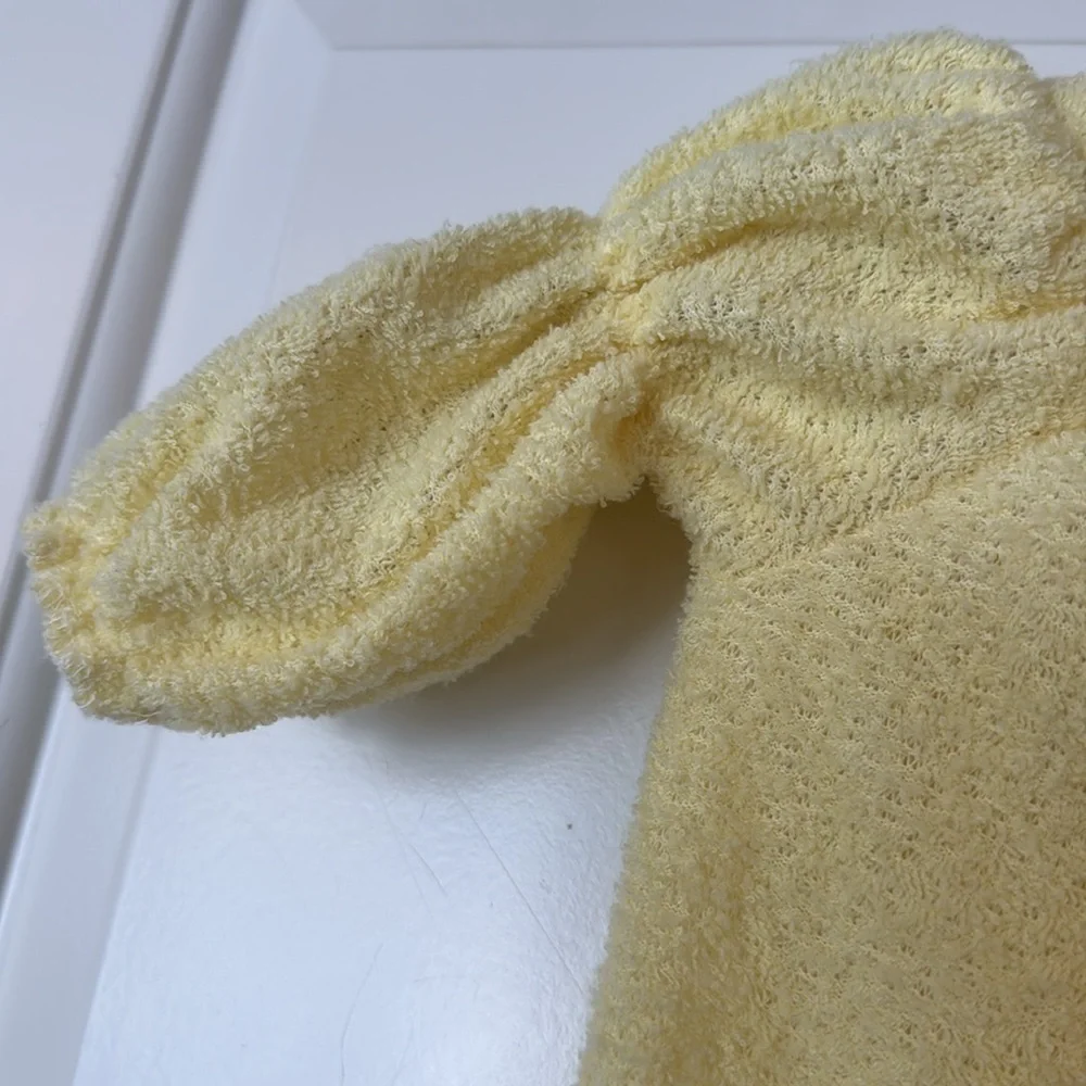 Baby Bliss size 6 months vintage baby night gown yellow